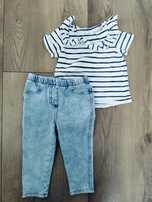 Zestaw wiosna lato Next H&M 80