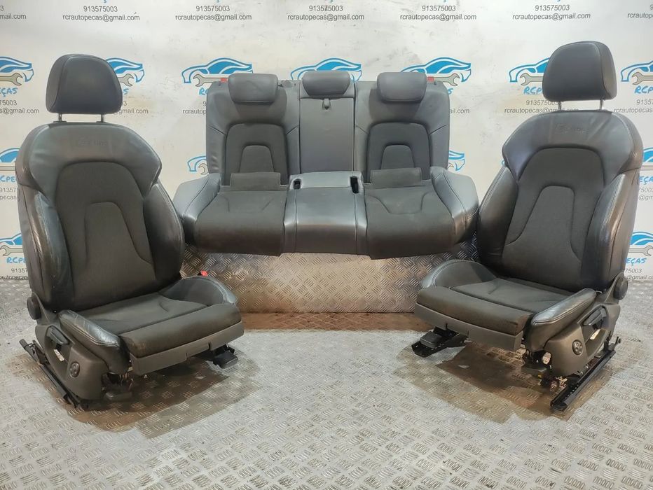 Conjunto Bancos Pele Tecido Audi A5 8T 8TA Sportback S Line S-Line eléctricos