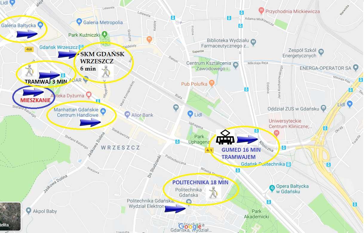 Pokój do wynajęcia / Gdańsk Wrzeszcz / Politechnika / GUMed / SKM