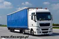 Transport TIR 1t-24t Firanka Plandeka Ciężarowy Krajowy Międzynarodowy