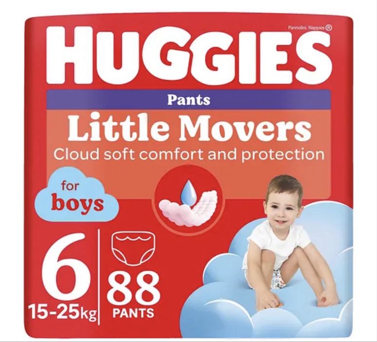 Підгузки-трусики для хлопчиків Huggies Pants Little Movers 6