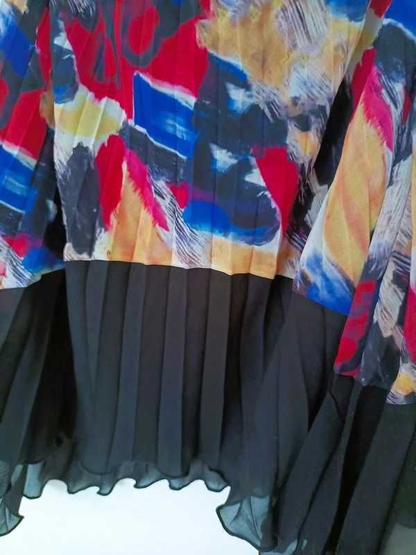 Piękna, plisowana, asymetryczna spódnica Mango L XL