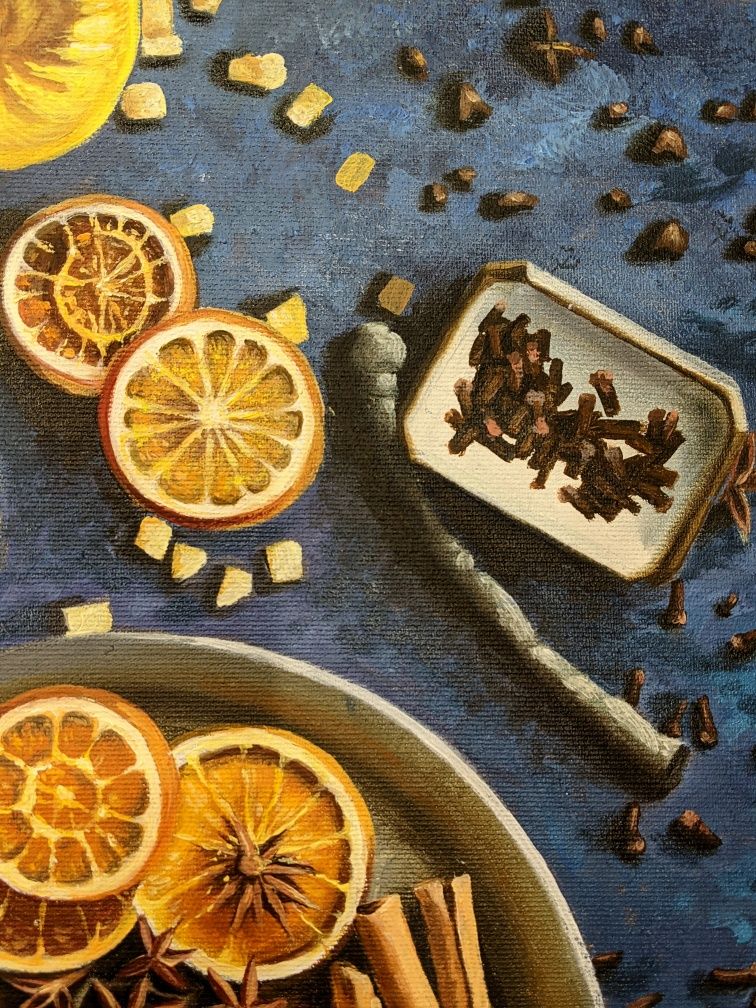 Картина маслом на холсте.