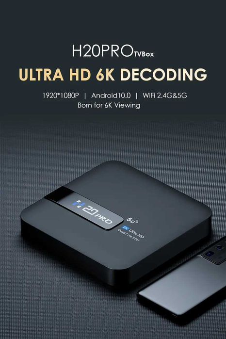 Hongtop H20 Pro 2/16 Gb Смарт ТВ приставка Android 10 Allwinner H616