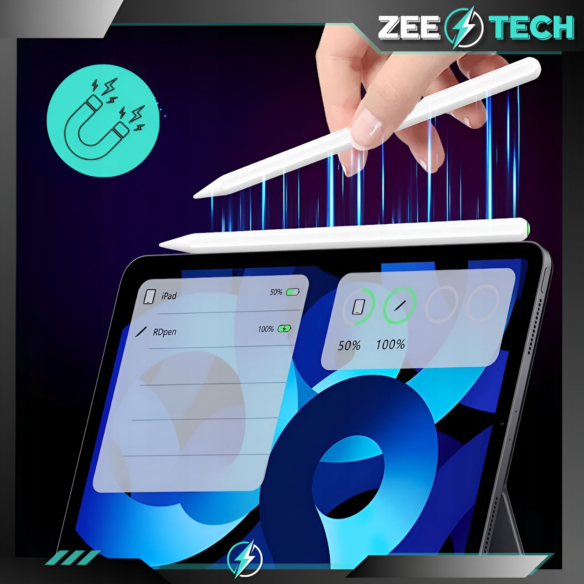Rysik Pencil Pen Do Apple Tableta Ipad Air Pro Mini 2 Gen 4 Końcówki