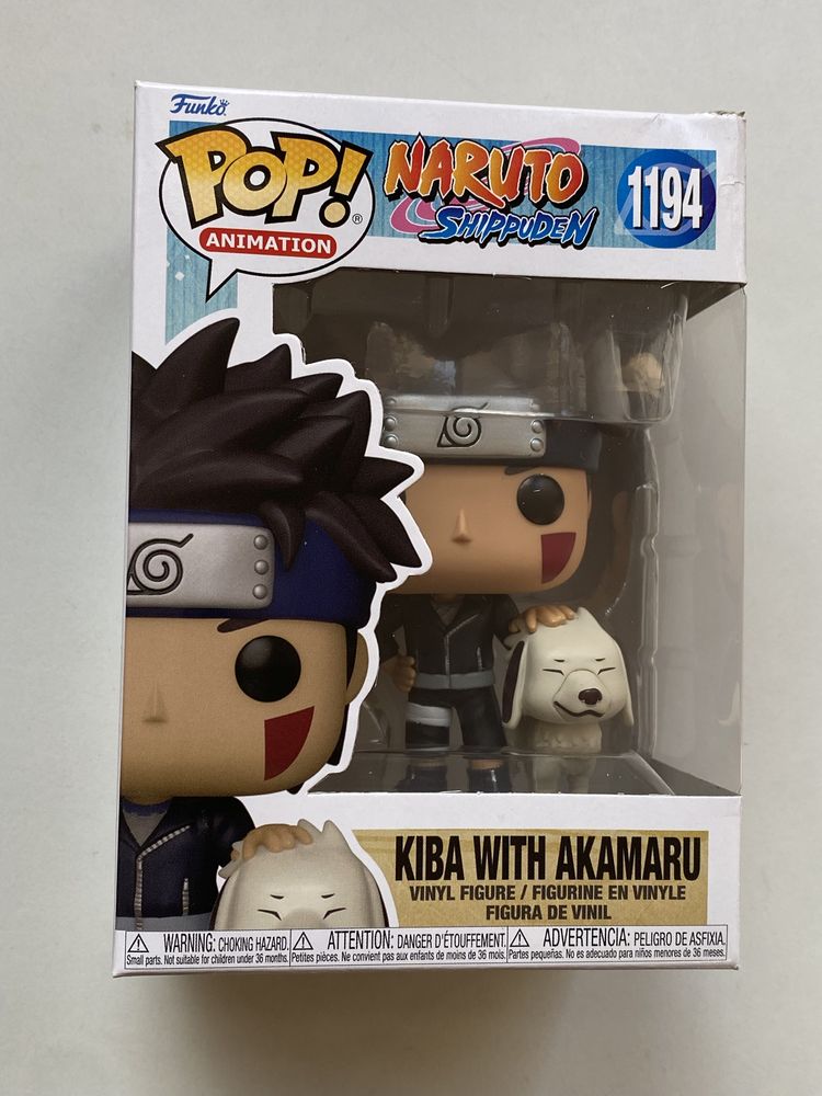 Funko pop Kiba with Akamaru 1194 Naruto -Uszkodzone opakowanie