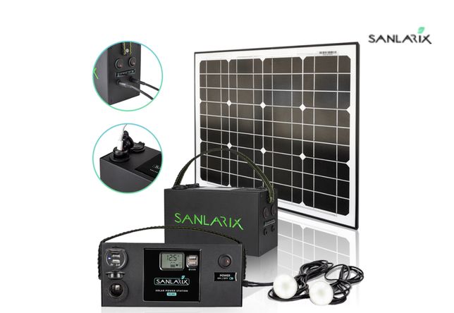 Солнечная портативная мини-зарядная станция Sanlarix MINI 50W