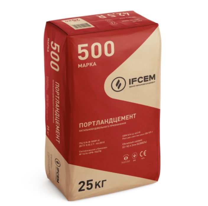 Цемент IF-500, 5ть мішків, Жуки