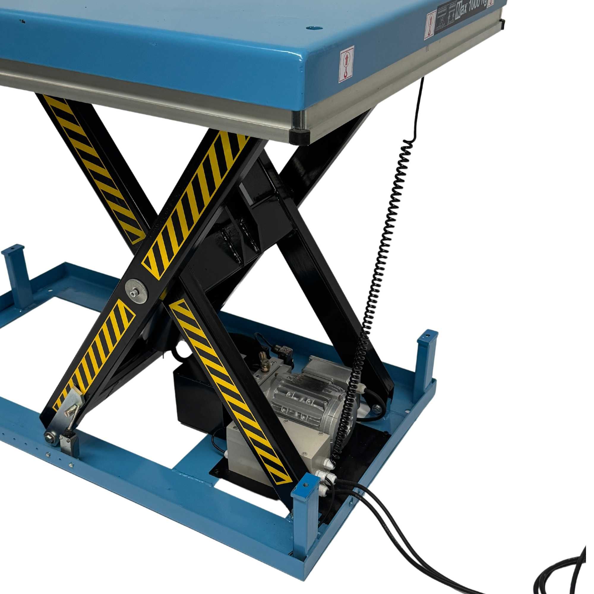 Stół hydrauliczny podnośnik nożycowy 1000 kg 1300 x 820 mm