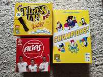 Time's Up Party + Champions + Alias - Zestaw Gier Planszowych