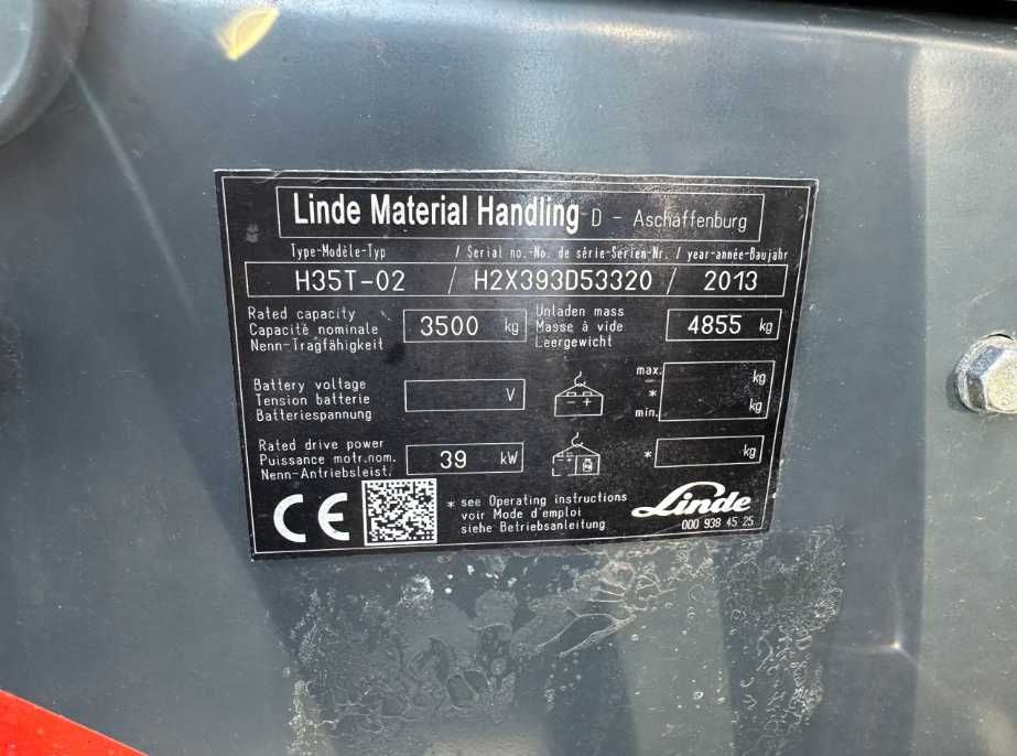 Wózek Widłowy Linde H35t Triplex Półkabina Udt
