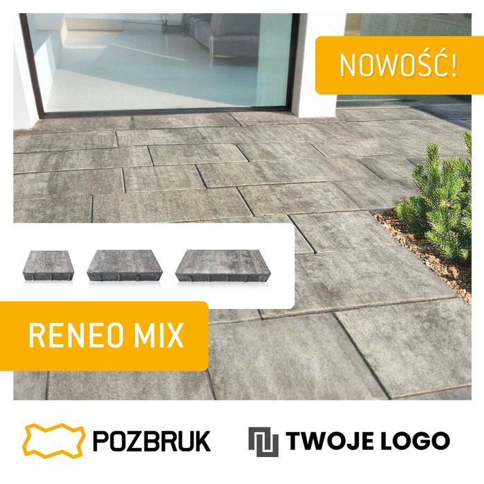 Kostka RENEO MIX Pozbruk Melanże/Grafit