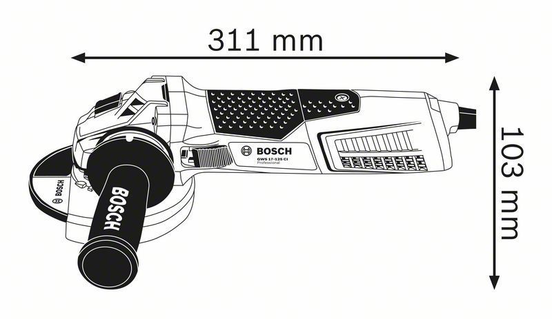 Szlifierka Kątowa 125Mm Gws 19-125 Cie 1900W Bosch