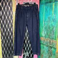 Granatowe baggy spodnie jeansowe Zara Relaxed [40]