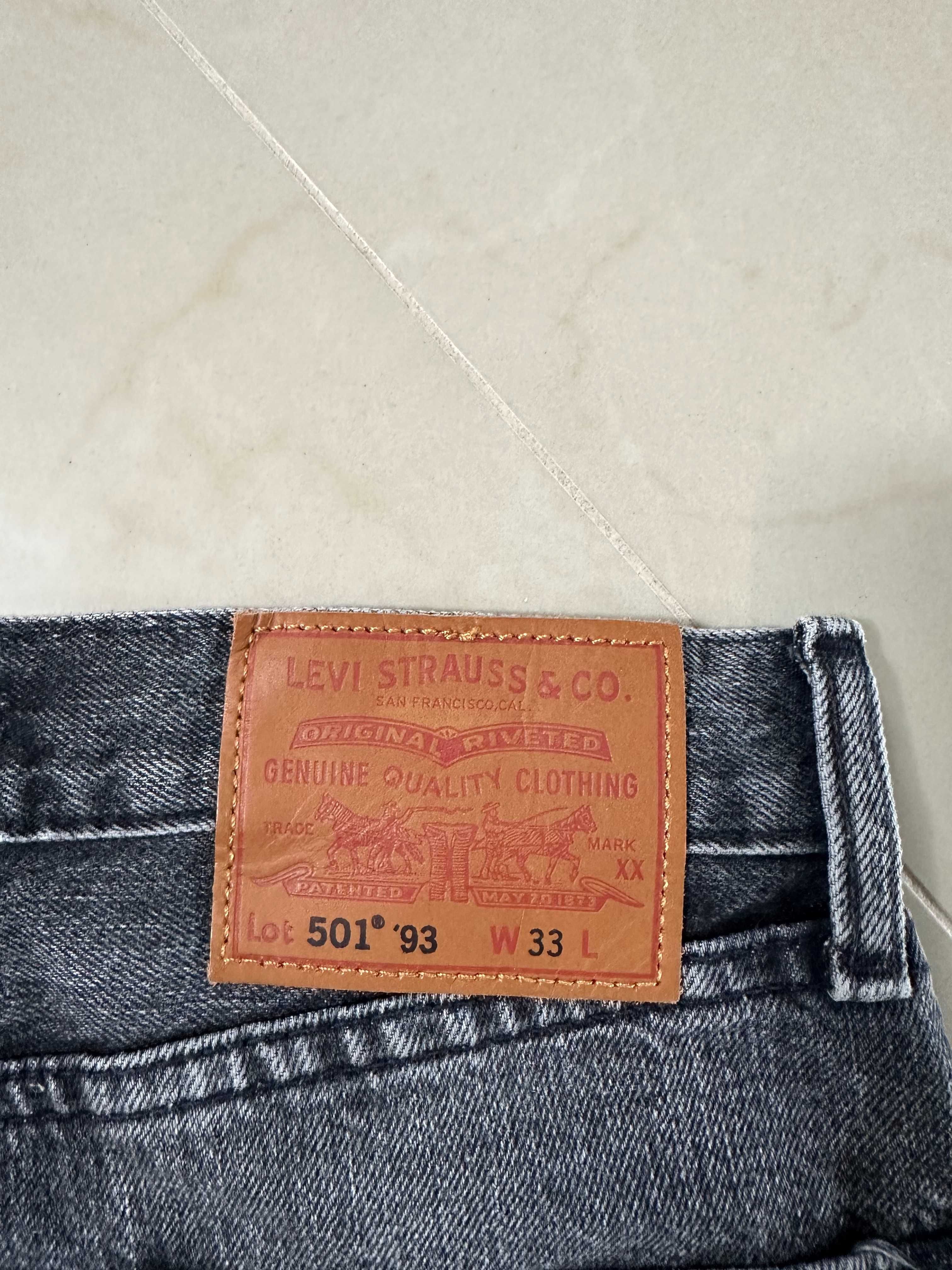 Levis 501 W33 Szorty Krótkie Spodenki Piękne