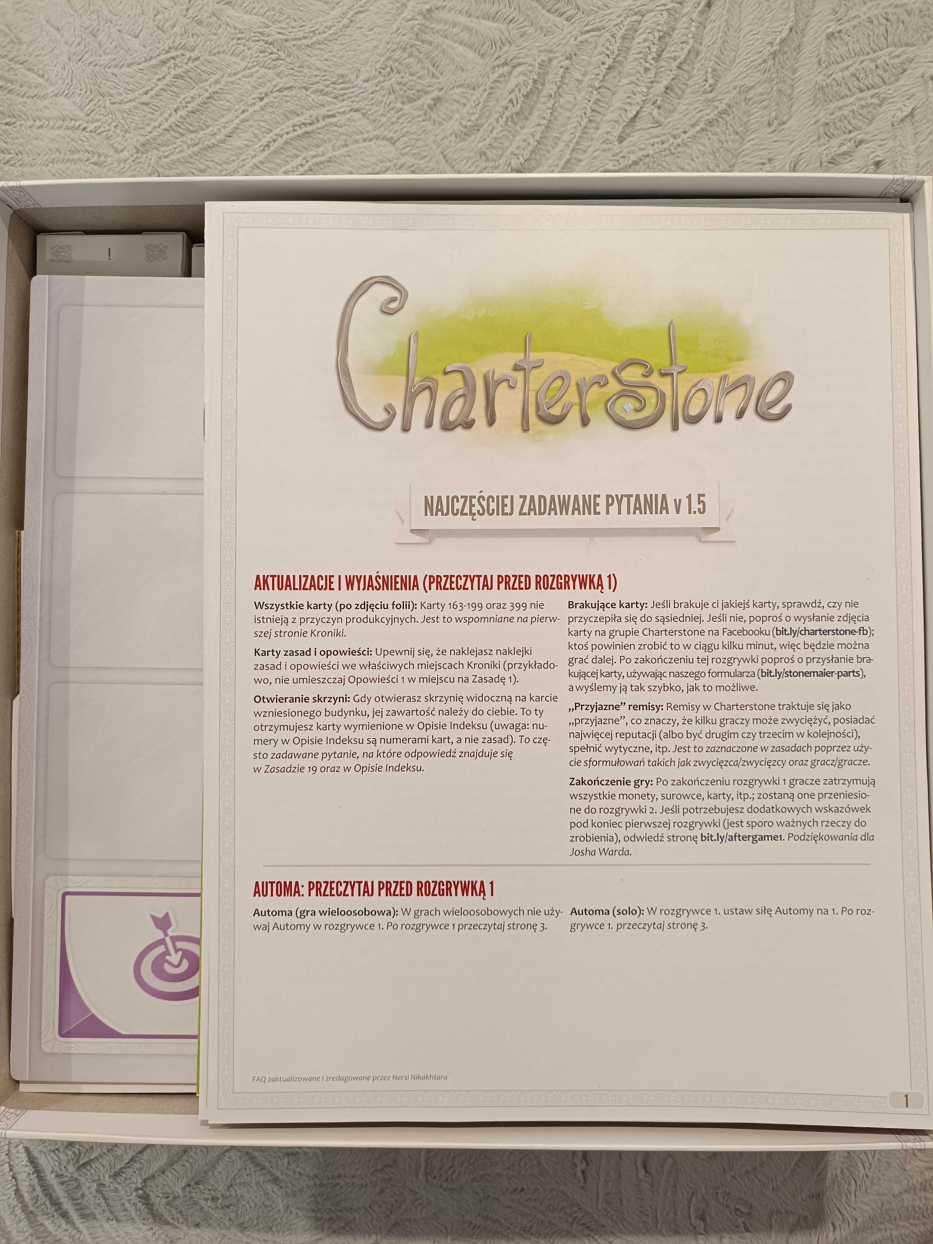 Gra planszowa Charterstone + Recharge Pack