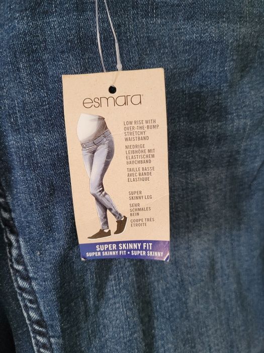 Jeansy ciążowe Esmara, rozm. 36; spodnie ciążowe; Nowe z metką