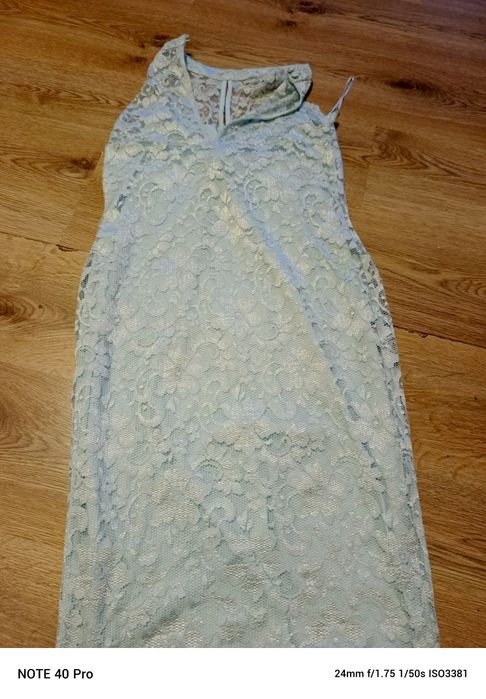 sukienka błękit koronkowa damska  16