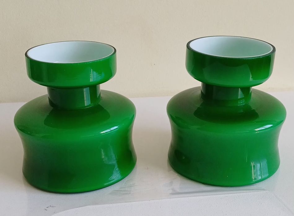 Świeczniki "Reducta" z okresu PRL-u z Huty Hortensja