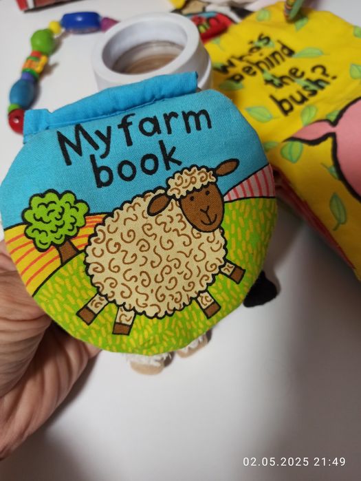 Лот іграшок для найменших, книги м'які гризунці