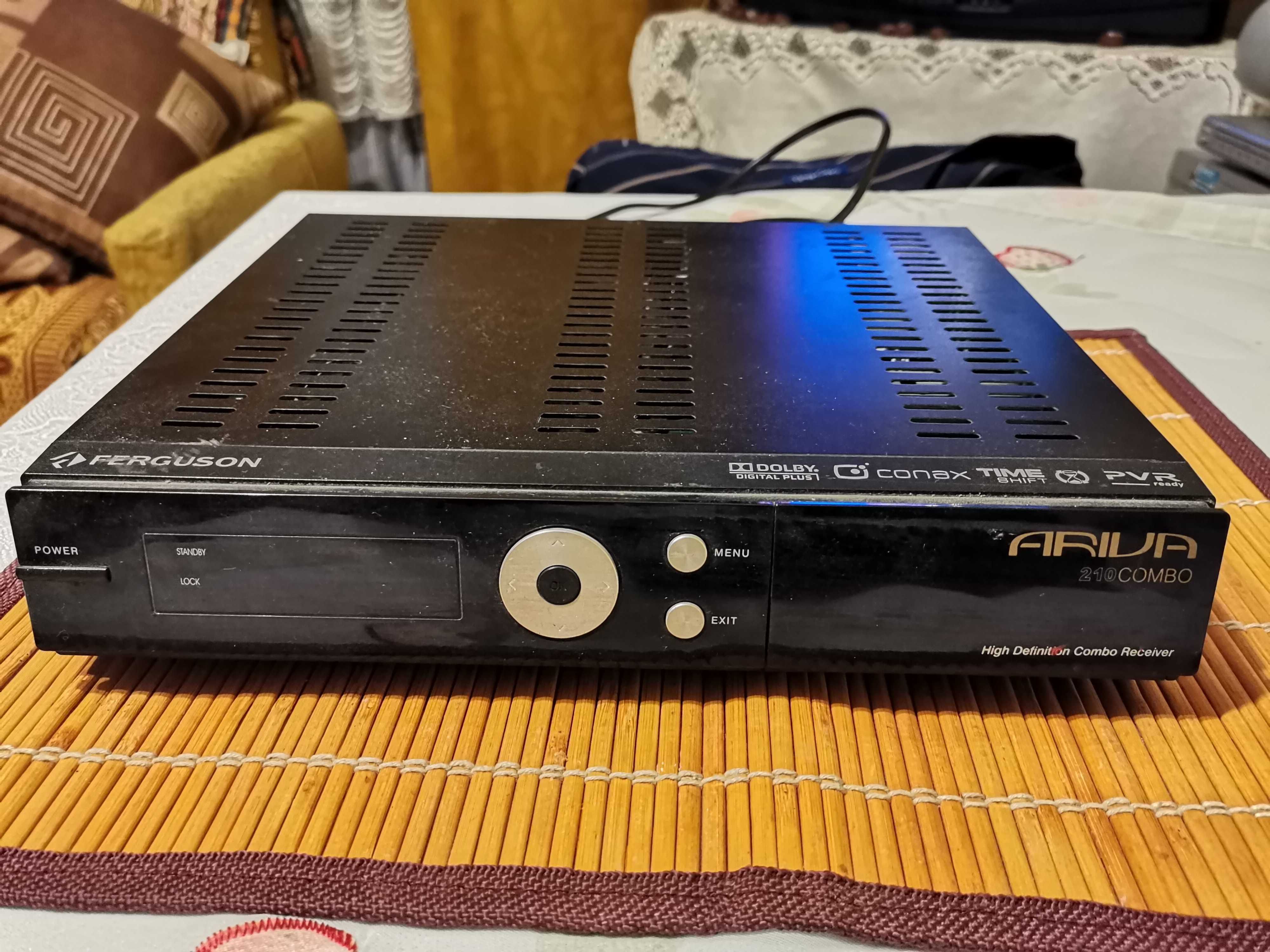 od ręki Ferguson Ariva 210COMBO dekoder tuner DVBS DVBS2 DVBT COMBO