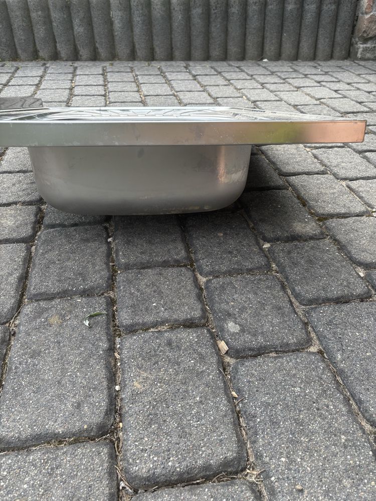 Zlewozmywak stalowy z ociekaczem – nowy