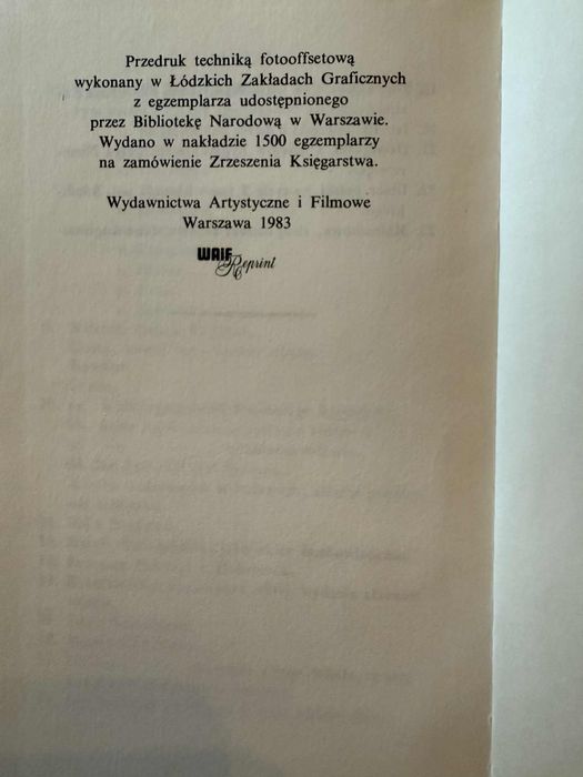 Ubiory w Polszcze Reprint