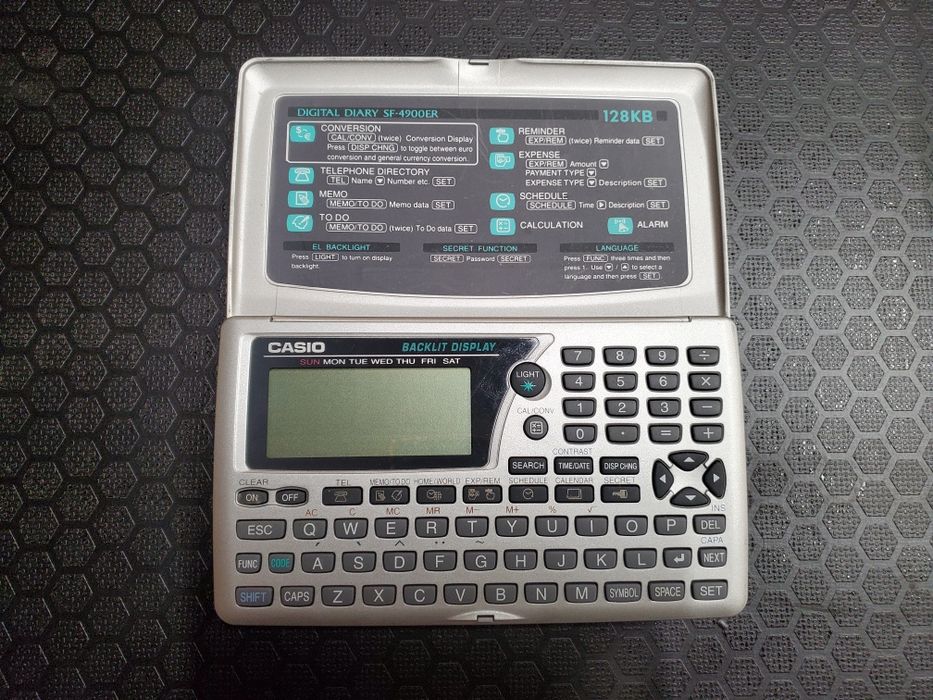 Casio agenda eletronica