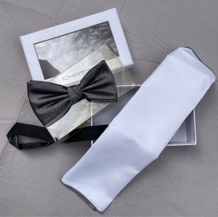 Nowa męska muszka / poszetka - Chattier