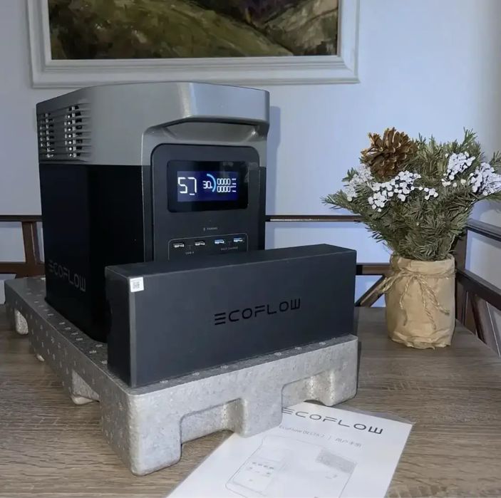 ЗНИЖКА Зарядна станція ЕсoFlow DELTA 2 потужність 1024Вт/год 4 розетки