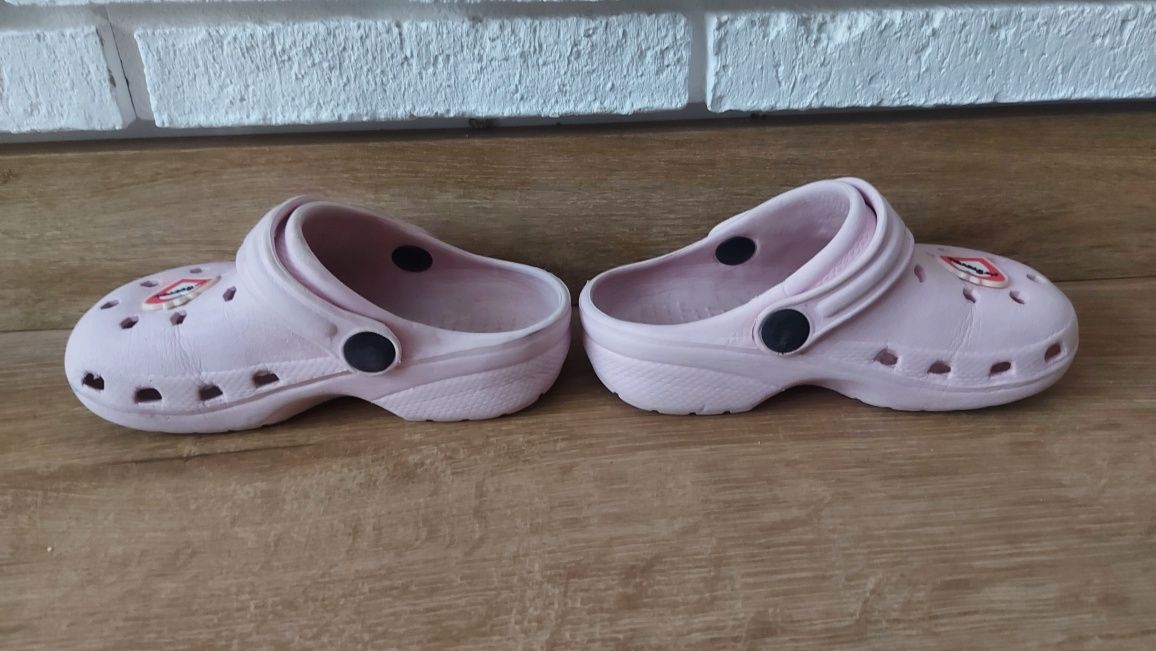 Sandały/crocsy różowe rozmiar 25