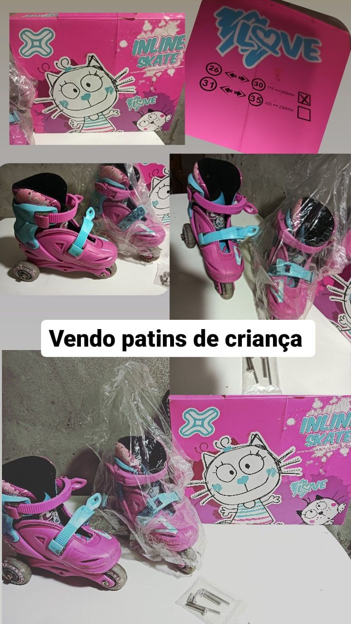 Patins criança em boas condições