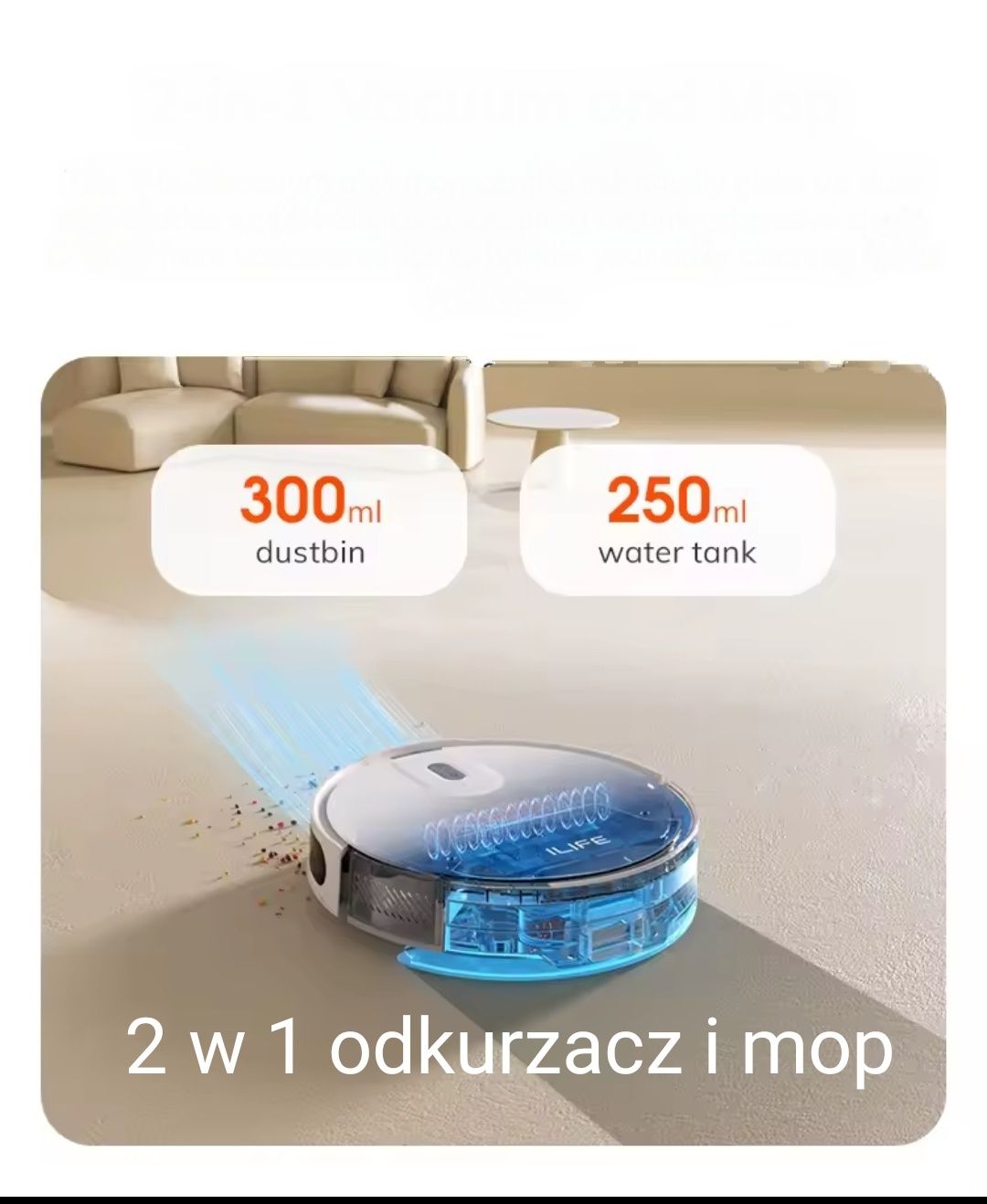 Robot mopujacy  ILIFE V20 5000 Pa