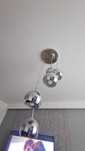 Lampa wiszaca srebrna