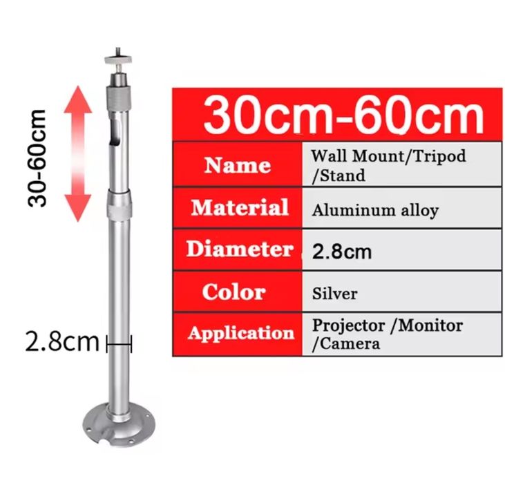 Кронштейн кріплення для проекторів камер на стіну стелю Magcubic GoPro