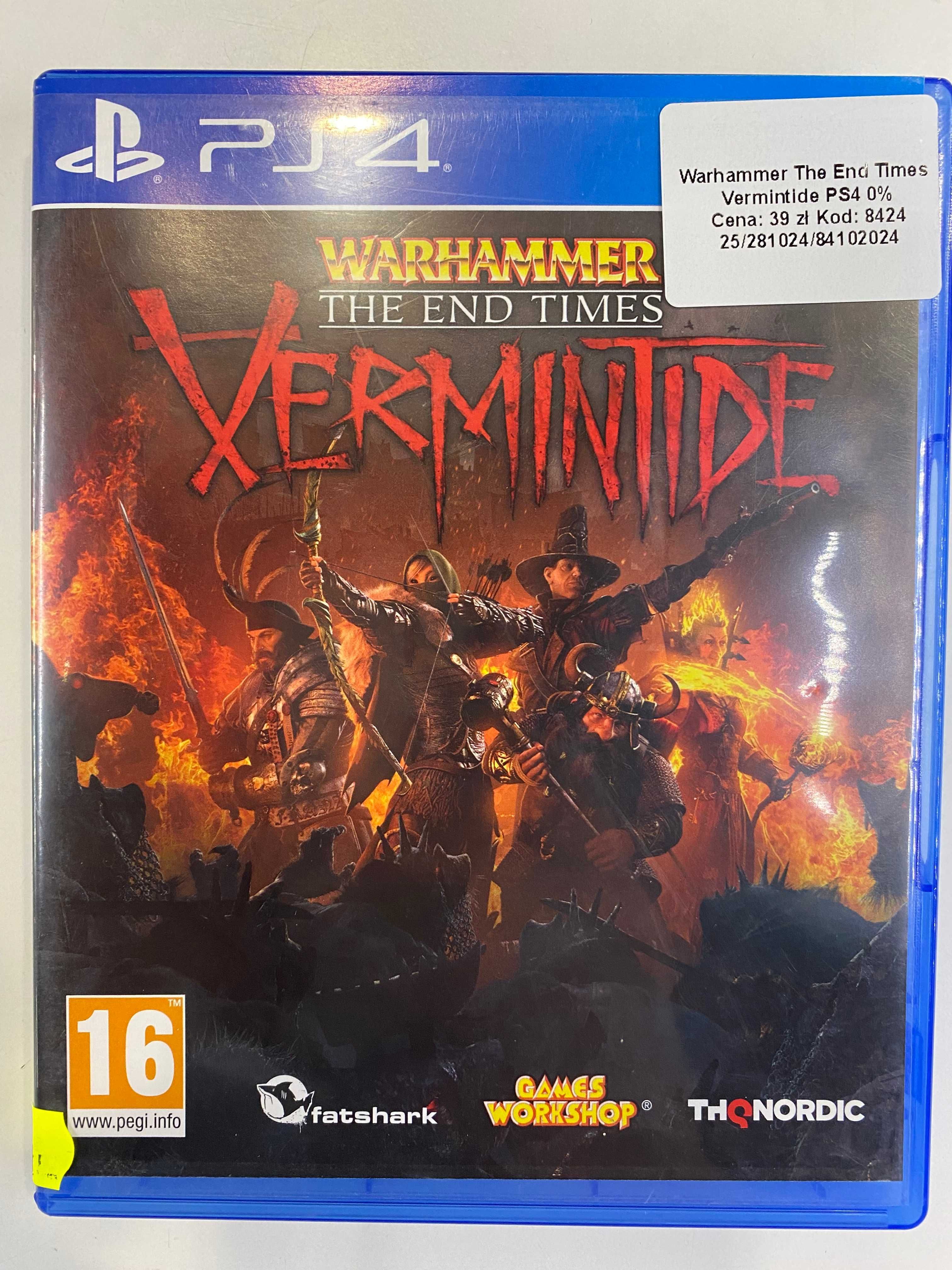 Warhammer The End Times Vermintide PS4 Sklep Iława