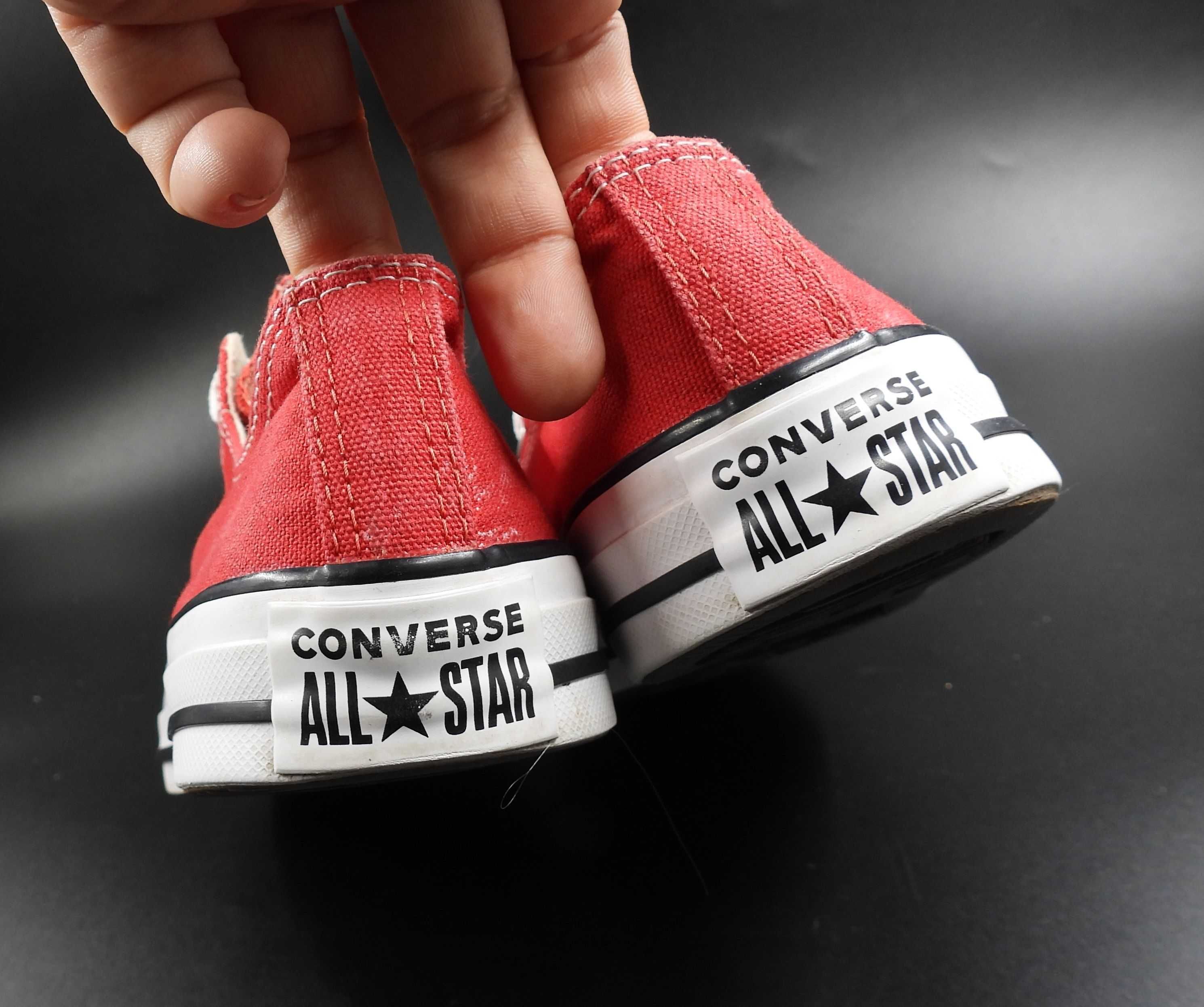 Converse czerwone krótkie trampki 39.5