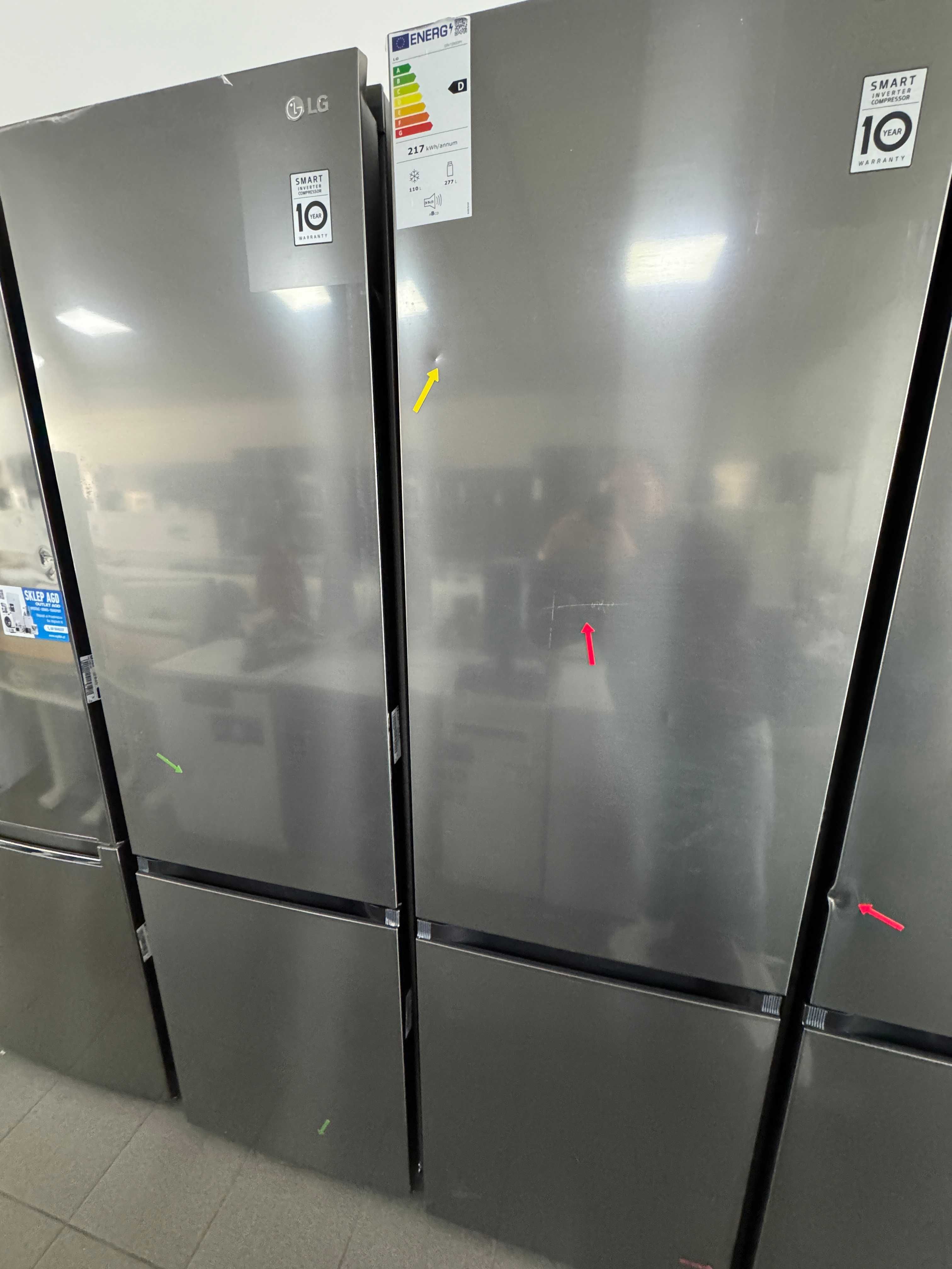 OUTLET Lodówka LG GBV7280DPY Pełny No Frost 203cm inox - Gwarancja -