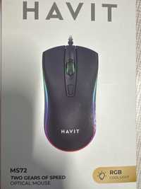 Мыша проводная компьютерная Havit MS72 RGB