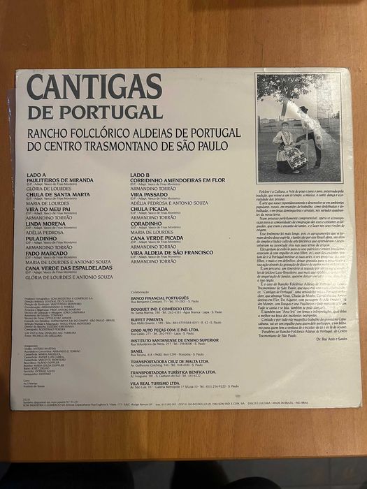 Rancho Foclórico Aldeias de Portugal - Lp Vinil Raro