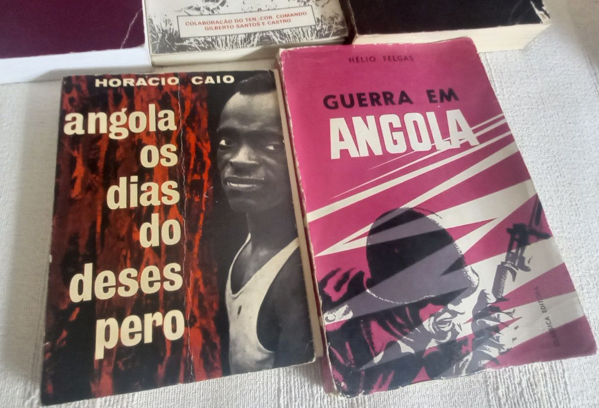 Conjunto de livros sobre Angola descolonização