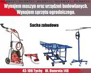 Szlifierka do gładzi żyrafa podnośnik wózek do płyt GK wynajem TYCHY