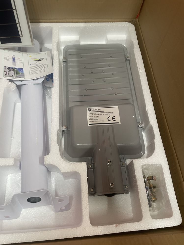 Lampa Uliczna, Solarna Led Ligh 800W, latarnia uliczna HIT CENOWY