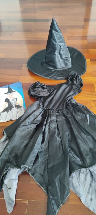 Disfarce de bruxa 4-6 anos