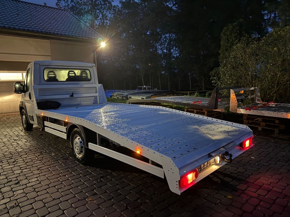 Zabudowa lawet najazd aluminiowy autolaweta pomoc drogowa Fiat Ducato Renault Master Iveco Daily Mercedes Sprinter