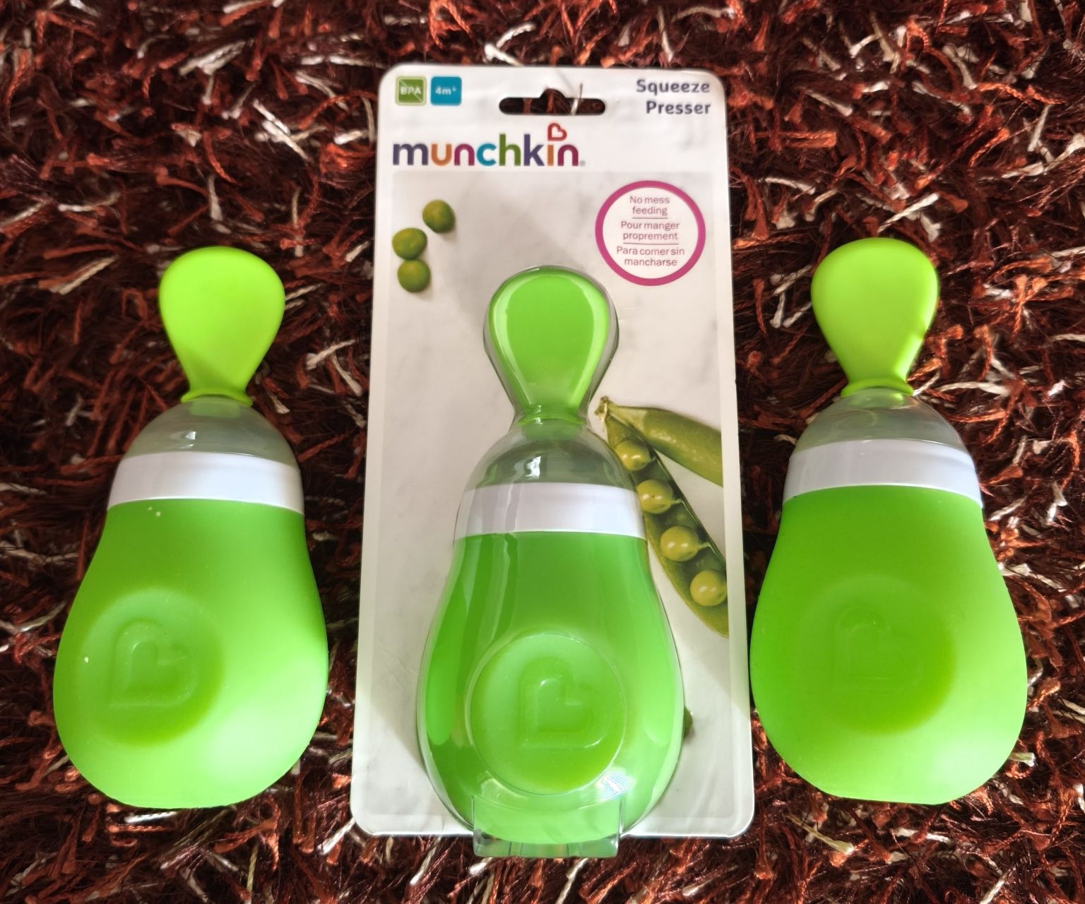 Colher doseadora de comida bebé- conjunto de 3