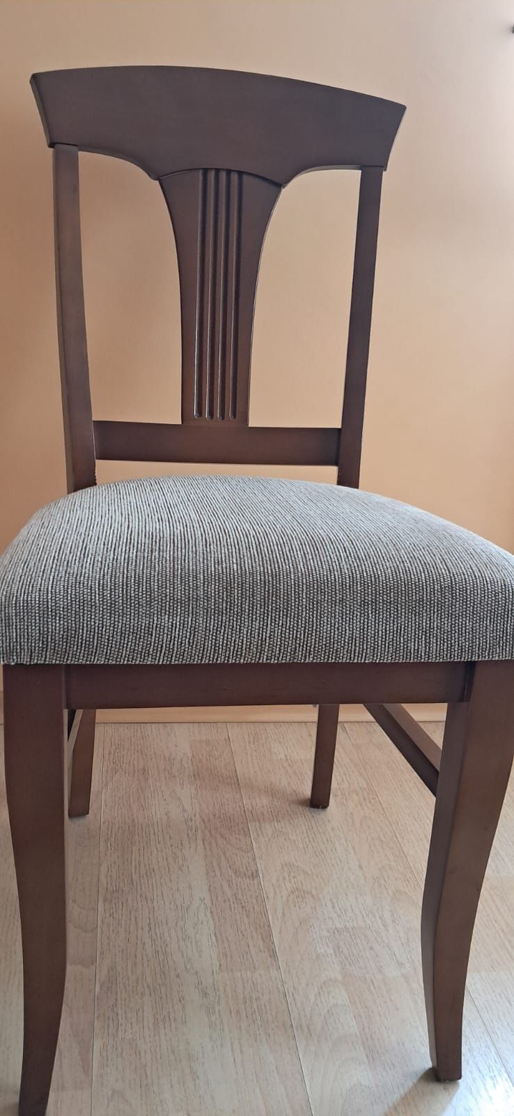 Rustykalny klasyczny stół i 6 krzeseł