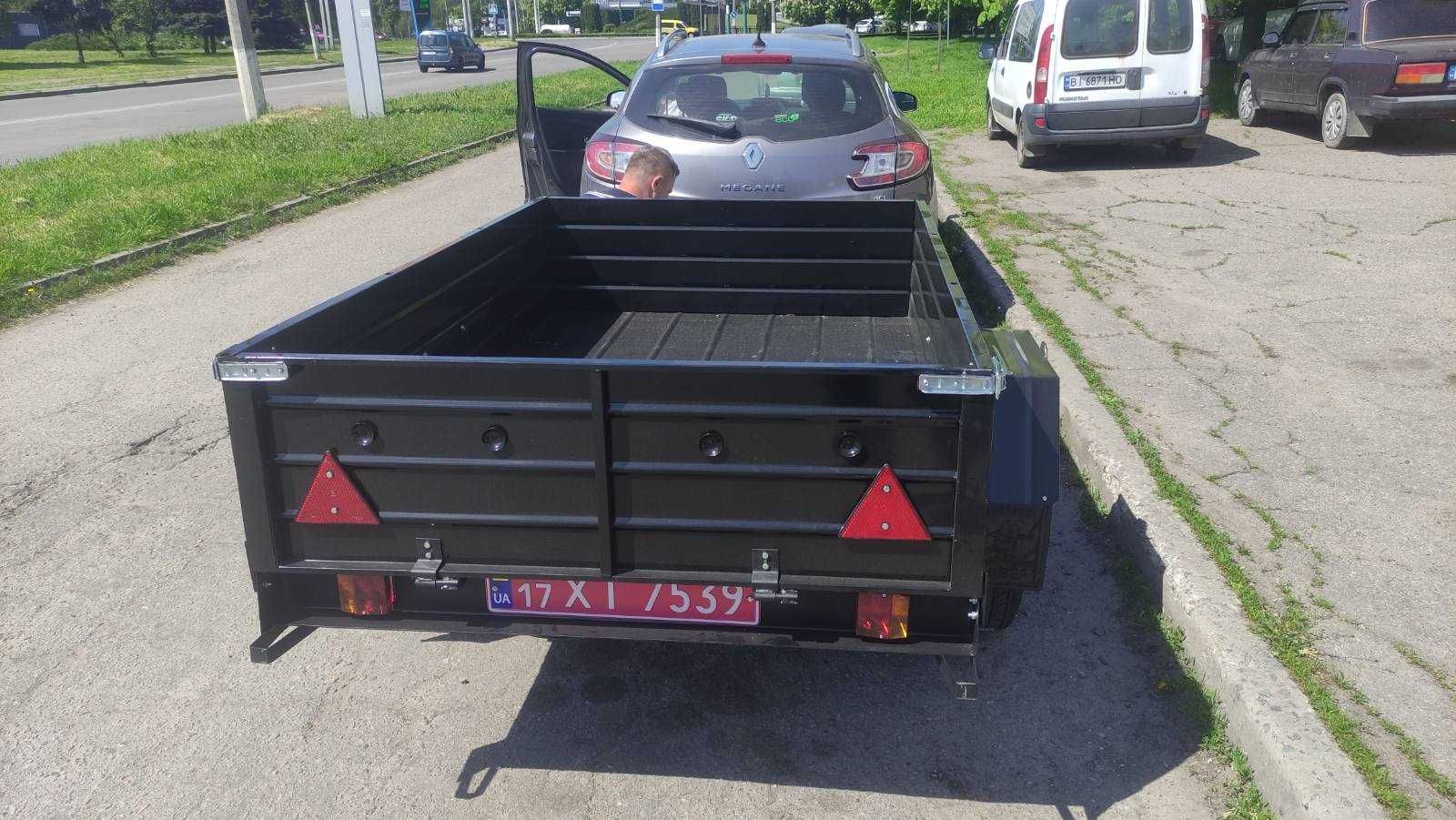 Прицеп ПРИЧЕП причіп З ЗАВОДУ  ПА 2000*1300*400 посилений на 1.2 т