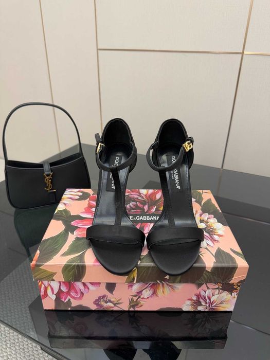 Sandały Dolce Gabbana, damskie wysokie obcasy