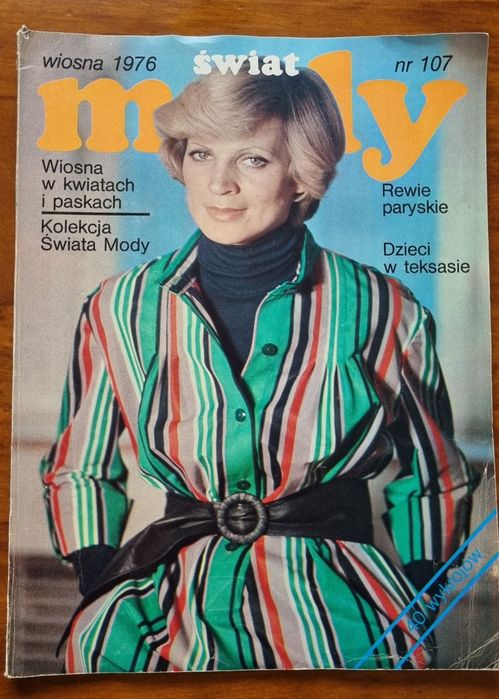 Świat Mody polski magazyn modowy wiosna 1976 + wykrojniki